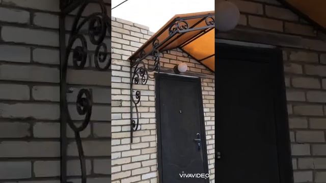 Быстрое видео по морозу,козырёк своими руками такая красота