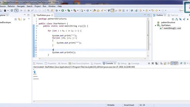 Star Pattern in Java- 6 Program (Logic) смотреть онлайн