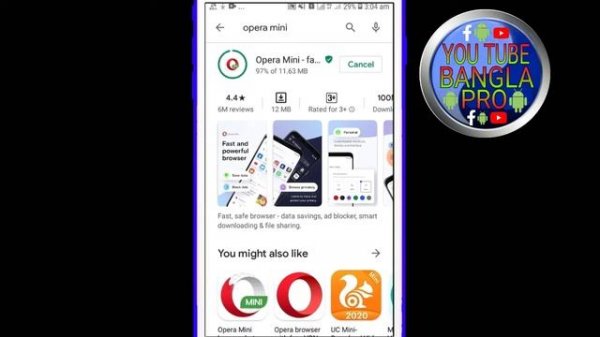 How to download Opera Mini for Android.