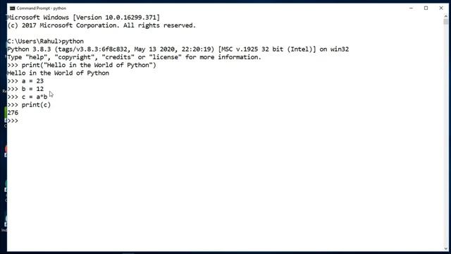5- How to Run Python Program using Command Prompt or PowerShell in Windows, Python Tutorial in Hind смотреть онлайн