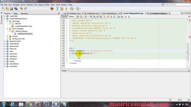 How To Create Table Postgresql Jsp PgAdmin 3 Java Sever Pages Tutorial смотреть онлайн