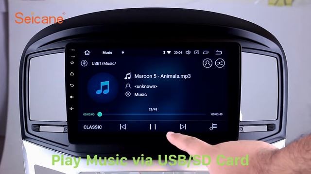 Aftermarket Navigation 2016 2017 HYUNDAI H1 Radio GPS Support CD DVD Player SWC смотреть онлайн