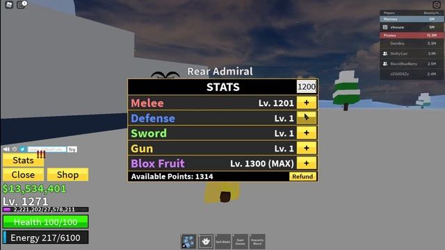 BLOX FRUITS NEW STATS RESET CODE смотреть онлайн