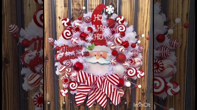 Amazing Christmas wreath designs #christmasdecoration #diycraftvideos смотреть онлайн