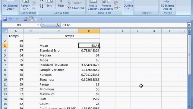 Using Excel to find the confidence interval of an average смотреть онлайн