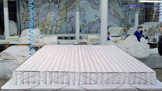 Матрасы без клея и запаха Beautyson Производство матрасов Бьютисон. смотреть онлайн