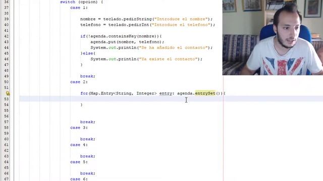 Ejercicios Java - Estructuras dinámicas #7 Agenda de contactos con un HashMap смотреть онлайн