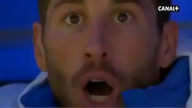 Реакция Серхио Рамоса на гол Гарета Бэйла в недавнем матче против Эльче 22 02 14