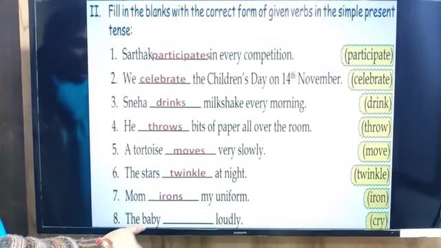 Simple Present Tense Book Exercises смотреть онлайн