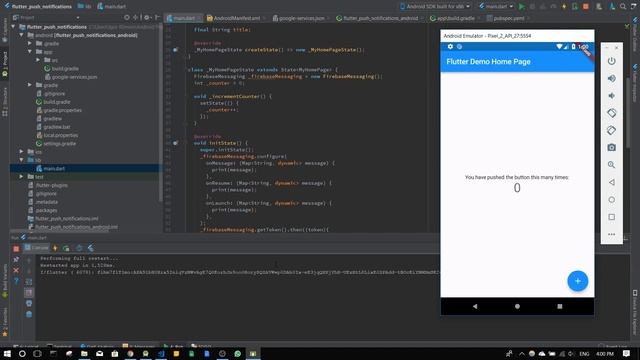 Flutter Push Notifications With Firebase Cloud Messaging смотреть онлайн