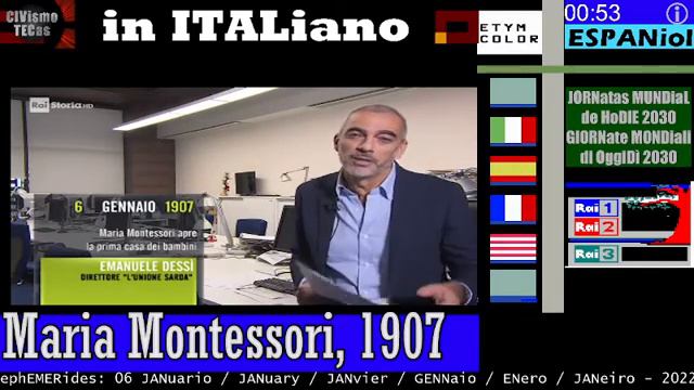 §.2/* RAI STORIA accadde oggi 06 GENNaio: Maria Montessori, 1907, commento 2022 смотреть онлайн