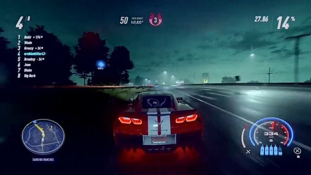 Nfs-Heat. Cop chase (Chevrolet Corvette 400+) смотреть онлайн