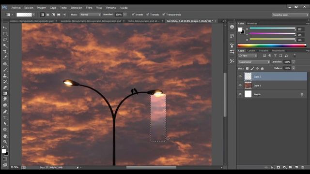 Efecto de luz para lamparas en Photoshop смотреть онлайн