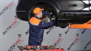 How to change rear suspension arm on MERCEDES-BENZ C W204 [TUTORIAL AUTODOC]