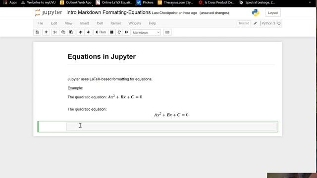 Video 10: Introduction markdown formatting - equations смотреть онлайн
