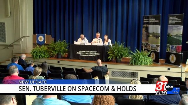 Sen. Tommy Tuberville talks loss of Space Command HQ, military nom holds смотреть онлайн