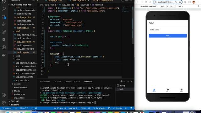 Ionic Angular State Management using RXJS - Imperative & Declarative programming (using Service) смотреть онлайн