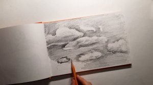 Как нарисовать небо простым карандашом