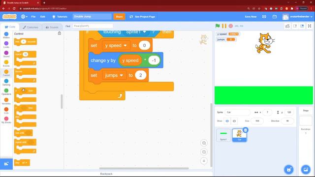 How to make your player double jump in scratch! Scratch Tutorials! Dipansh Video Time смотреть онлайн