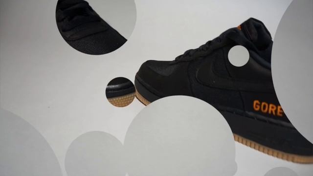 Nike Air Force 1 Gore-Tex black orange CK2630-001 смотреть онлайн