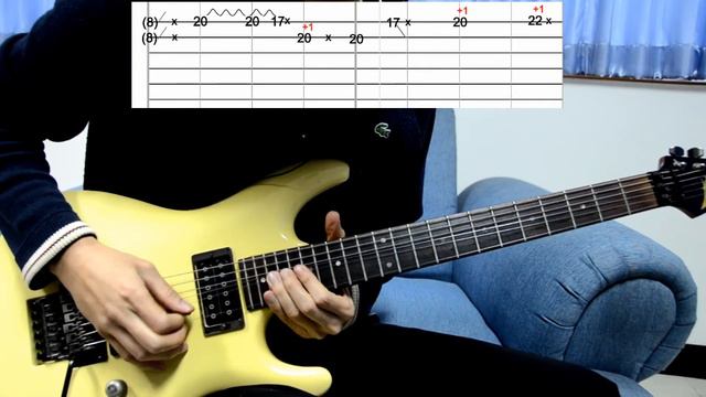 How to play #3/4 - Starry night - Joe Satriani - Beat-based Tab played slowly with Metronome смотреть онлайн