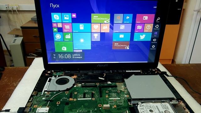 Ремонт ноутбука Asus, сам отключается смотреть онлайн