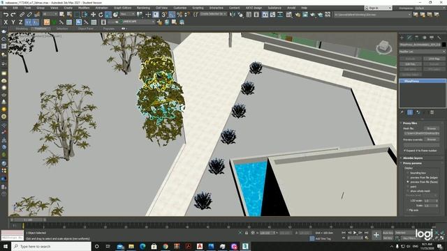 Rendering in 3Ds Max 6/9 Vray mesh - Proxy, and Standard Cameras смотреть онлайн