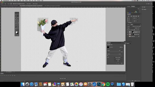 Banksy stencil graffiti effect Photoshop tutorial - Flower Thrower смотреть онлайн