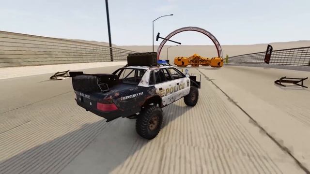 Crashing Monster Trucks Into Giant Bluey on NEW Car Jump Arena! | BeamNG Drive смотреть онлайн