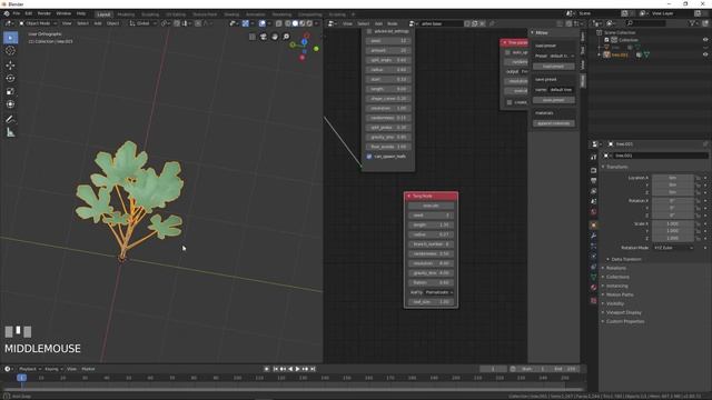 Blender 2 8 Creation d'arbre avec l'addon Modular tree смотреть онлайн