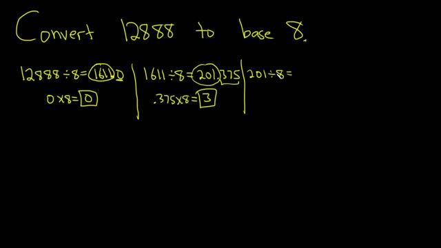 How to Convert from Base 10 to Base 8 смотреть онлайн