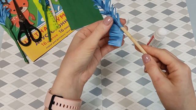 Мастер-класс "Лаванда из цветной бумаги" смотреть онлайн