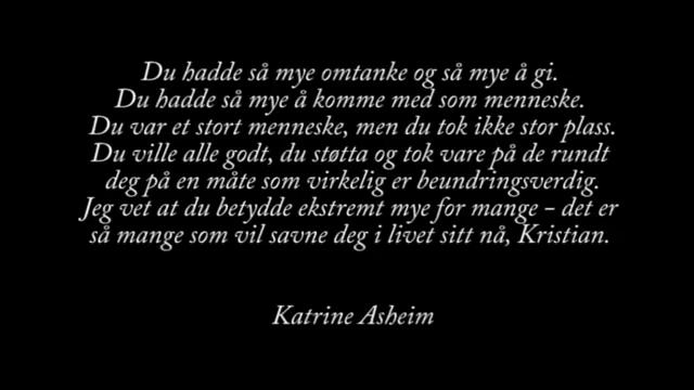 Til_minne_Kristian.avi смотреть онлайн