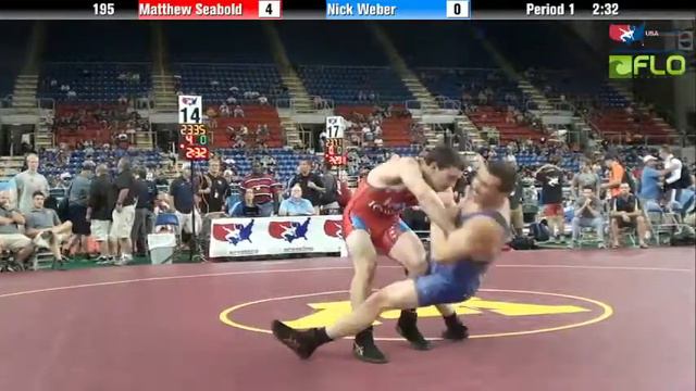 Junior 195 - Matthew Seabold (Iowa) vs. Nick Weber (New York) смотреть онлайн