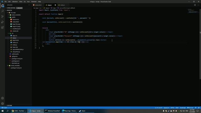 React.js | useState array смотреть онлайн
