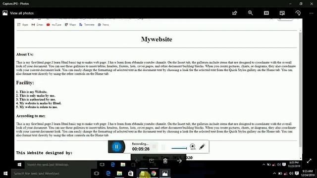 HTML Task & Solution | HTML5 | HTML Web page design by HTML basic Tags смотреть онлайн