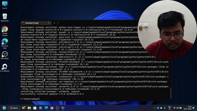 Install Jupyter Notebook and Python on Windows 11 смотреть онлайн