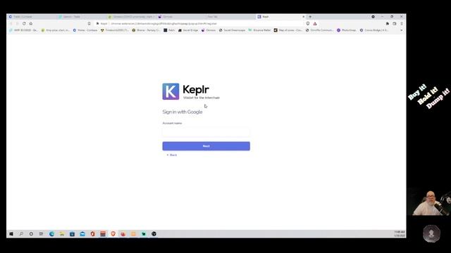 Keplr Wallet - If you used 'Sign in with Google', stop right now...new wallet, with a seed phrase! смотреть онлайн