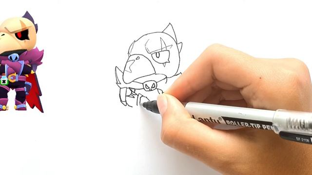 Drawing New Brawler Skin Crowbone - Brawl Stars New Season смотреть онлайн