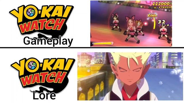 Yo-kai Watch gameplay vs lore смотреть онлайн