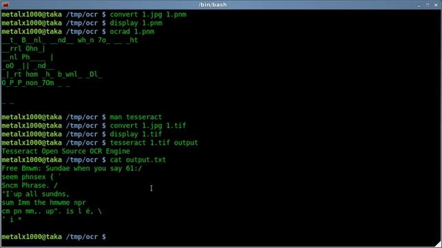 Image to Text - OCR - Tesseract - Linux - Tutorial смотреть онлайн