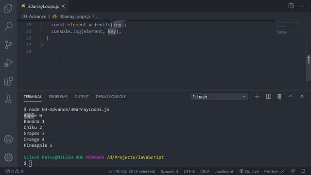 32 - for...of VS for...in VS forEach() | Array Loops | Mastering Arrays - 3 | Modern JavaScript смотреть онлайн