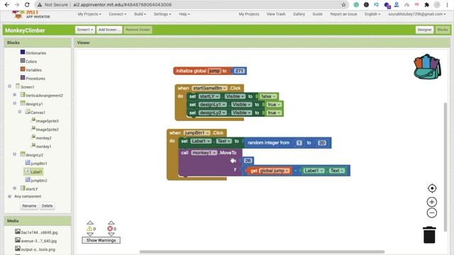 How to make a Monkey Racing Game in MIT App Inventor 2 | Part -2 смотреть онлайн