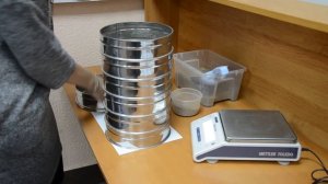 Определение гранулометрического состава песчаного грунта