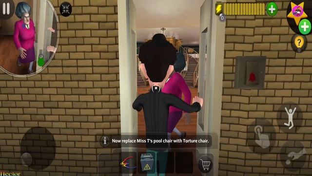 Playing With Lester In Scary Teacher 3D Update Game Trolling Miss T смотреть онлайн