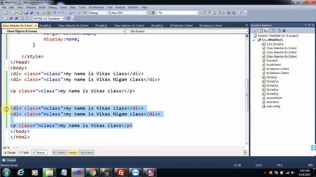 jquery class selector example 3 | jquery tutorial смотреть онлайн