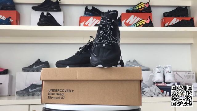 Nike React Element 87 Black White AQ1813 001 смотреть онлайн