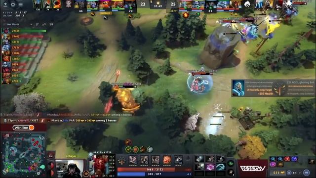 ?АЧЕШУИТЕЛЬНАЯ ЗАРУБА ЛУЧШИХ | Team Spirit vs 9Pandas DreamLeague S20 | 17.06.2023 смотреть онлайн