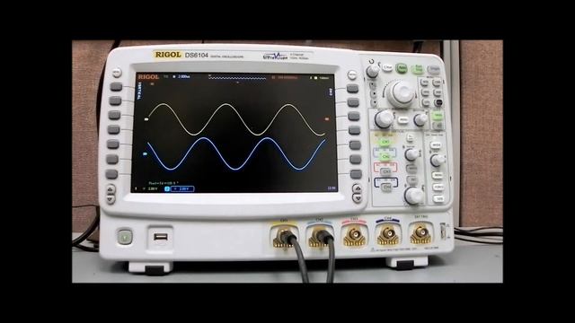 RIGOL DS6104 1GHz -- Part 3 demo of powerful measurement quick menus and functions. смотреть онлайн
