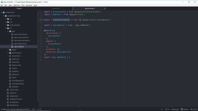 Angular 2 Google Places Autocomplete смотреть онлайн